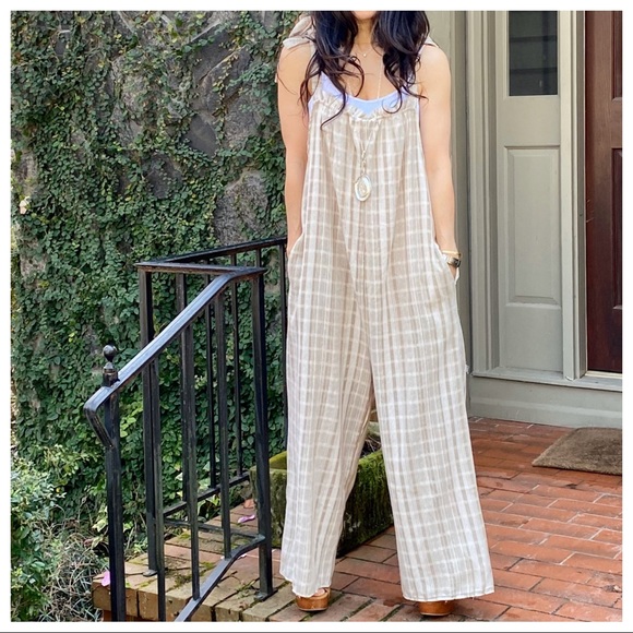 Loose fit cotton chic jumpsuit/jumper with pockets - Picture 5 of 8